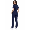 Komplet medyczny damski klasyczny ciemny granat casual premium roz. XS